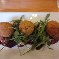 Haggis bon bons. at Red Onion in Glasgow