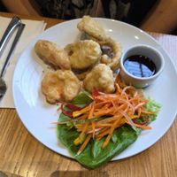 Vegetable tempura at Red Onion in Glasgow
