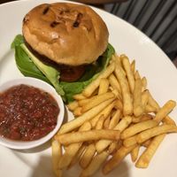 Veggie burger  at Red Onion in Glasgow
