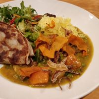 Delicious root vegetable korma at Red Onion in Glasgow