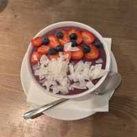 Açai bowl  at MyRaw Cafe in Prague