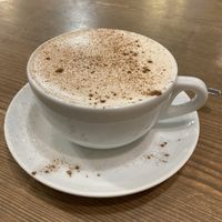 Chai latte   at MyRaw Cafe in Prague