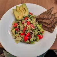 Salad at MyRaw Cafe in Prague