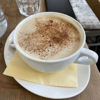 Chai latte   at MyRaw Cafe in Prague