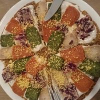 Raw Pizza at MyRaw Cafe in Prague