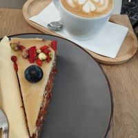 Crepe cake at MyRaw Cafe in Prague