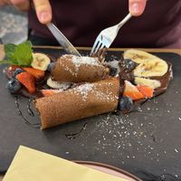 Pancakes   at MyRaw Cafe in Prague