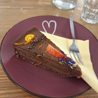 Espresso Cake at MyRaw Cafe in Prague