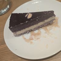 Blueberry vanilla cake at MyRaw Cafe in Prague