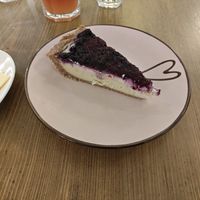 Berry tart (with coconut cream) at MyRaw Cafe in Prague