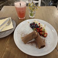 Crepes at MyRaw Cafe in Prague