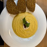 Czech dumplings at MyRaw Cafe in Prague