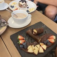 Crepes and pancakes  at MyRaw Cafe in Prague