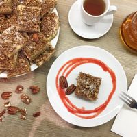 Nut cakes at MyRaw Cafe in Prague