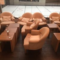 Seating  at MyRaw Cafe in Prague