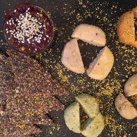 Cheese platter  at MyRaw Cafe in Prague