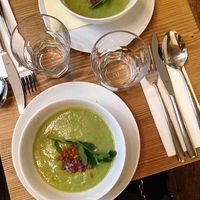 cold soup at MyRaw Cafe in Prague