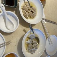 Handmade dumplings - spicy and mushroomm  at Wosan Yauso 禾山有素·素宴 in Shenzhen