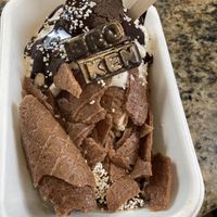 Broken cone with coconut ice cream  at Giapo in Auckland