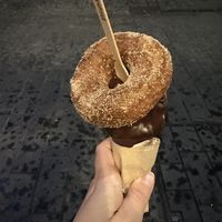 Sourdoughnut ice cream   at Giapo in Auckland