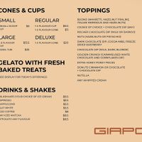 Other item menu   at Giapo in Auckland