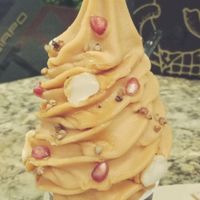 Tamarillo and pineapple - this flavour is too sour for me. at Giapo in Auckland