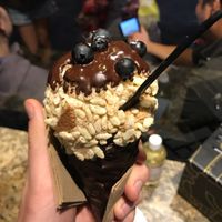 Coffee Hazelnut in Deluxe Cone at Giapo in Auckland