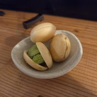 Vegan ice cream trio at Vegan Sushi BABYLON | 寿司バビロン| in Tokyo