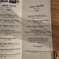 Set options at Vegan Sushi BABYLON | 寿司バビロン| in Tokyo