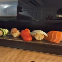 Nigiri - the chef uses small blocks of rice for the base which I loved! The toppings really got to shine. at Vegan Sushi BABYLON | 寿司バビロン| in Tokyo