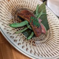Vegan eel (unagi) at Vegan Sushi BABYLON | 寿司バビロン| in Tokyo