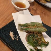Tempura vegetables at Vegan Sushi BABYLON | 寿司バビロン| in Tokyo