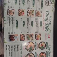 menu at Le Chay Duc in Da Nang