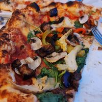 Vegetable pizza at COTTO in Leeds