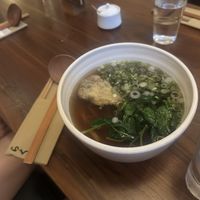 Vegan hot udon   at Raku  in New York City
