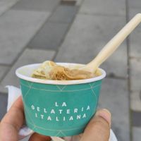 I had Coffee, Pistachio and Coco and it was great! Very creamy 🤤 at La Gelateria Italiana in Vienna
