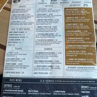 Current menu (early 2023)   at DEN - Root Down - TC in Denver