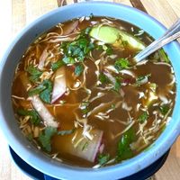 Chickpea pozole   at DEN - Root Down - TC in Denver