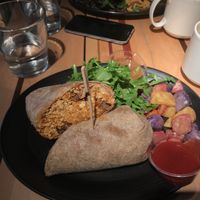 Vegan burrito  at DEN - Root Down - TC in Denver