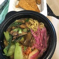 Ramen (minus the egg) and a side of Chicken Fried Tofu at DEN - Root Down - TC in Denver