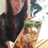 Vegan breakfast burrito! 🌱🌯 at DEN - Root Down - TC in Denver