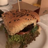Seitanburger at Kruemelkueche in Duisburg