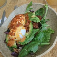 Vegetarian chipotle benny at Ummi Mon Amour in Annecy
