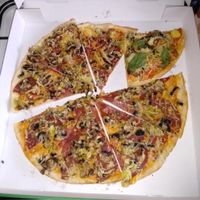 One of our pizzas for dinner last night, amazing.  at Edelbeisser in Gottingen