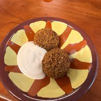 Complimentary falafels at Chef Falafel in Lausanne