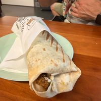 Falafel wrap at Chef Falafel in Lausanne