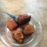 Koya tofu nugget at Cafe Bonheur in Tanabe