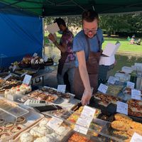 Vegan sweet tooth stall at vegan market   at Vegan Sweet Tooth in London