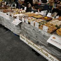 Stall at Vegan Sweet Tooth in London