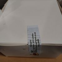 Takeaway box at Vegan Sweet Tooth in London